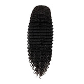 5x5 Frontal Lace Black Glueless Deep Wave Human Hair Wig
